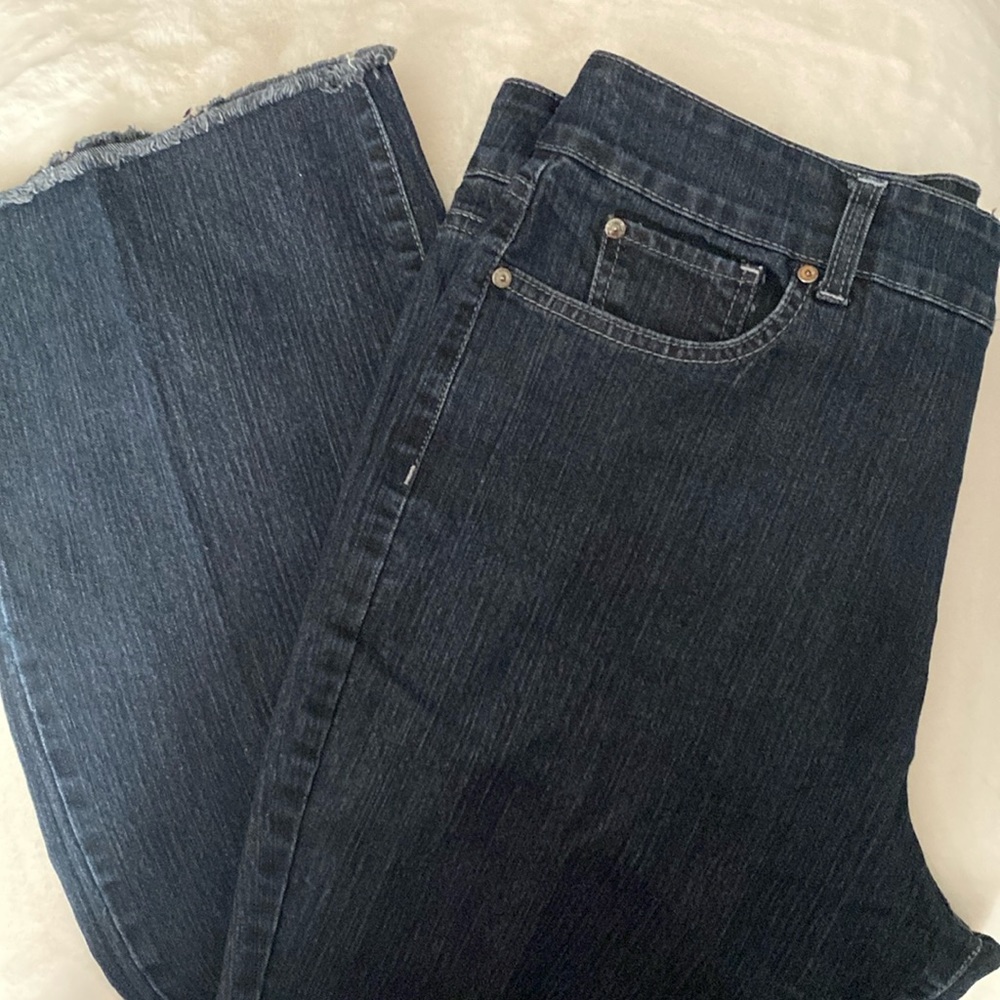 Nine West black straight leg jeans 18/33